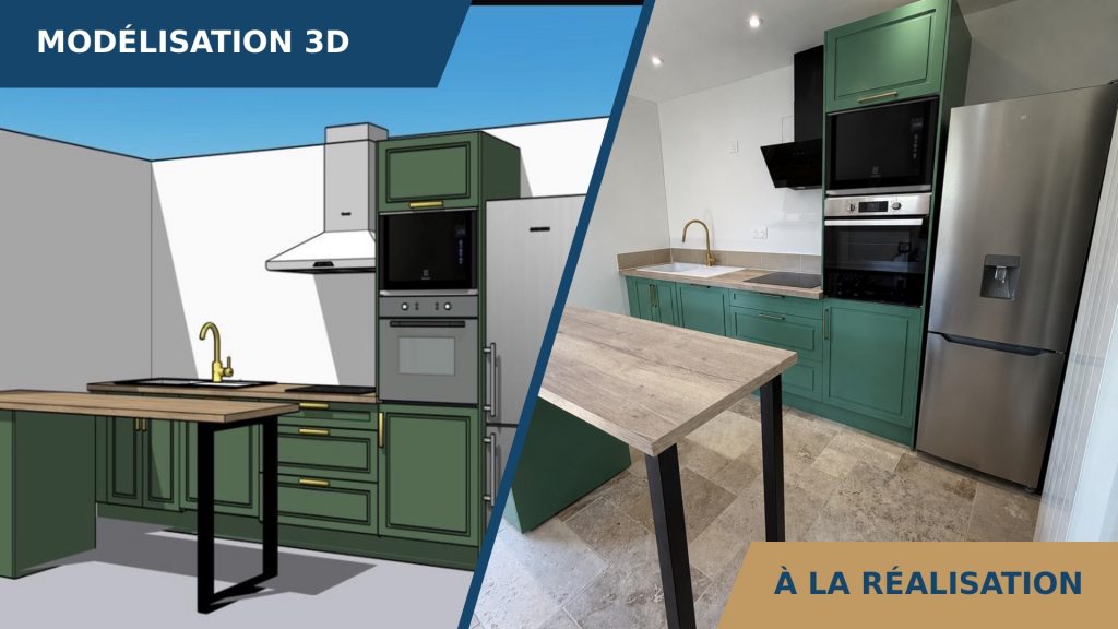 De la conception à L’installation de cuisine sur mesure à Lisieux