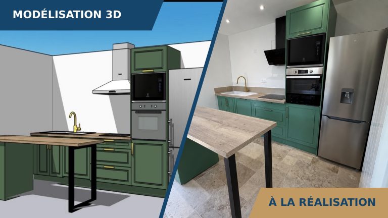 De la conception à L’installation de cuisine sur mesure à Lisieux